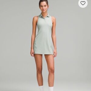 NWT* Lululemon Sleeveless Polo Tennis Dress Sage green